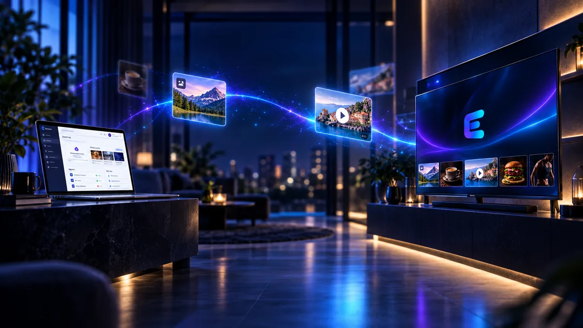 Android TV ekran povezan s Esmoza platformom